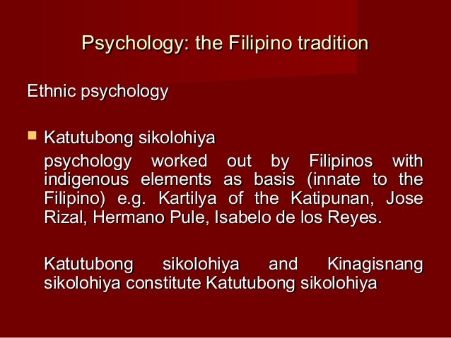 filipino psychology Sikolohiyang pilipino(filipino psychology): a legacy ofvirgiliog enriquez rogeliape-pua the university of newsouth wales elizabethprotacio-marcelino. filipino psychology Sikolohiyang pilipino(filipino psychology): a legacy ofvirgiliog enriquez rogeliape-pua the university of newsouth wales elizabethprotacio-marcelino.