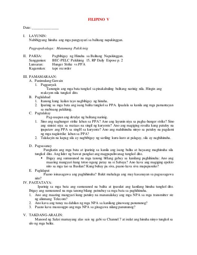 Filipino V 2 Nd Grading