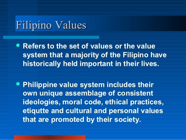 Filipino Values