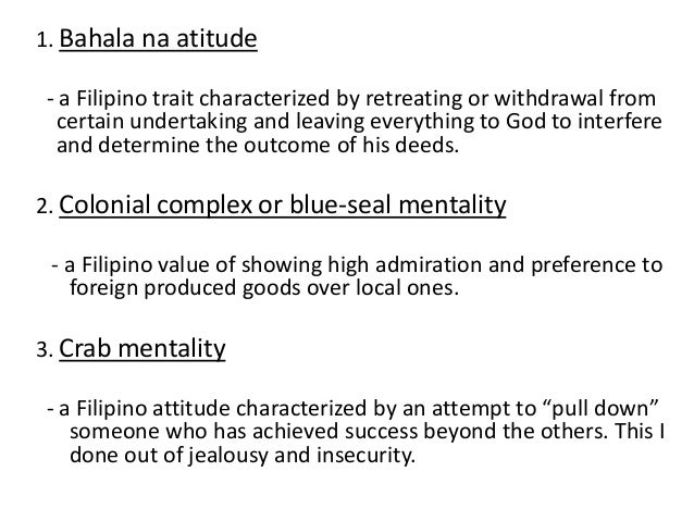 Filipino Traits Examples