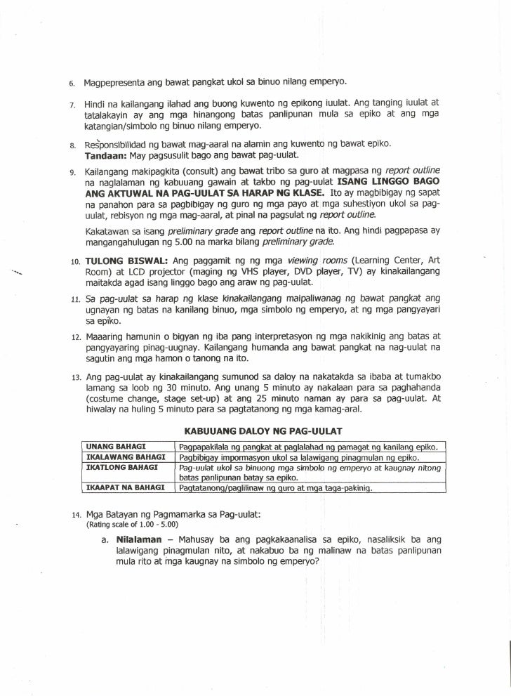 filipino worksheet