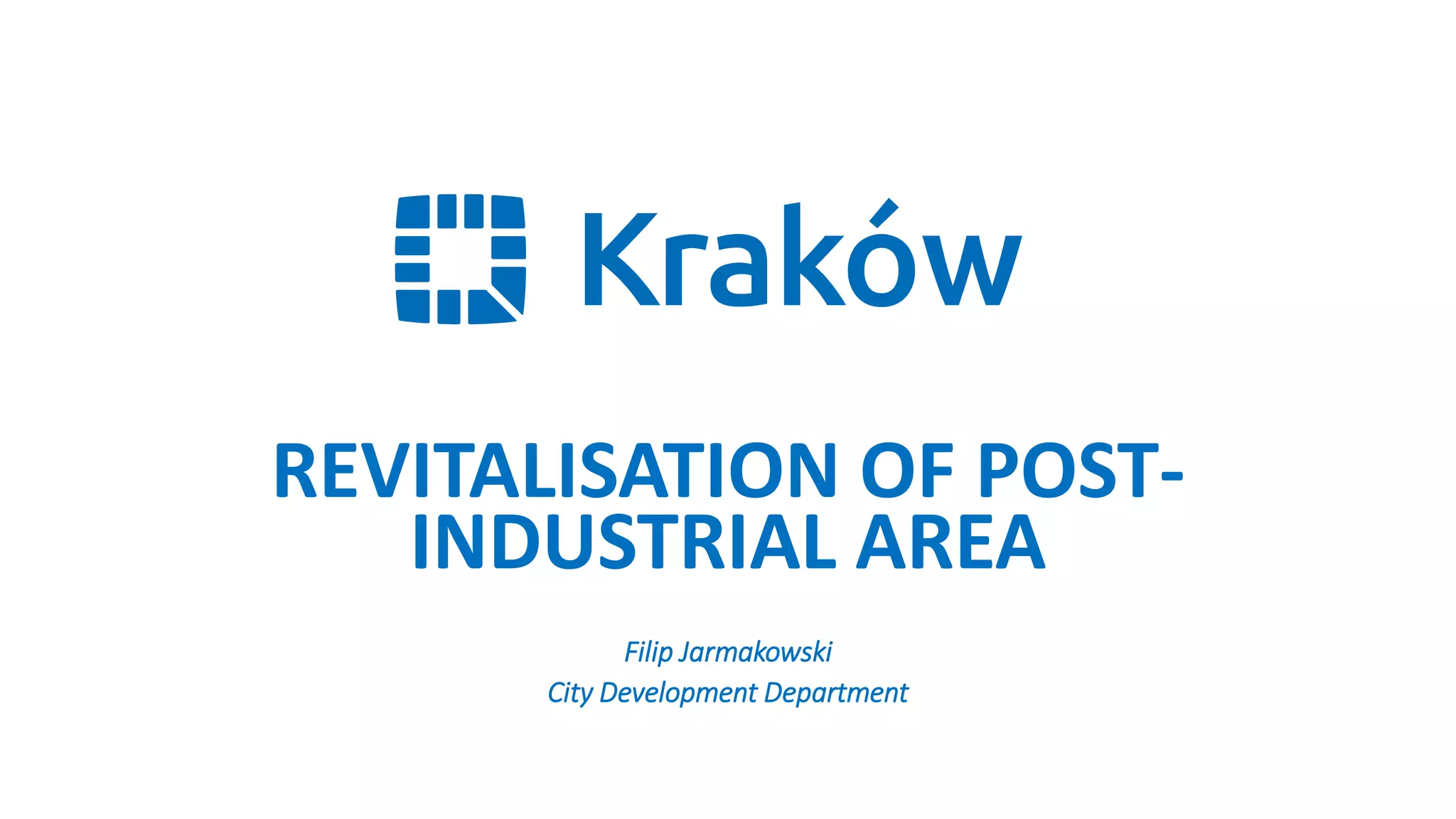 Filip Jarmakovski - Revitalization of post industrial area | PDF