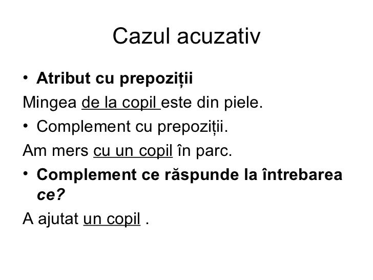 Cazul Acuzativ Intrebari - Intrebari si Raspunsuri