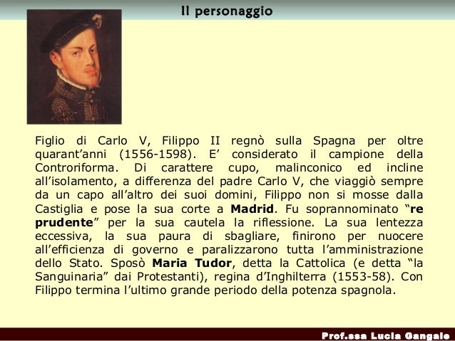 Filippo II di Spagna by Lucia Gangale