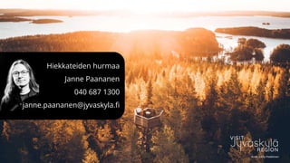 Kuva: Jukka Paakkinen
Hiekkateiden hurmaa
Janne Paananen
040 687 1300
janne.paananen@jyvaskyla.fi
 