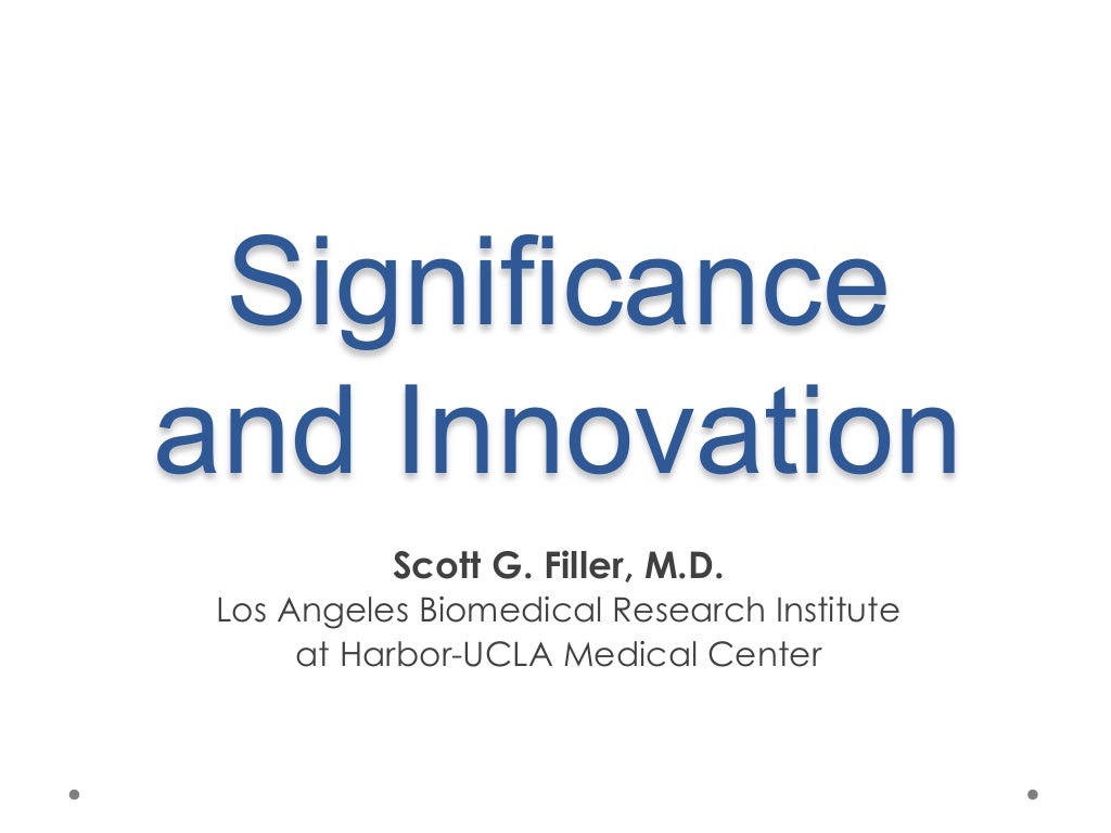 Filler significance and innovation