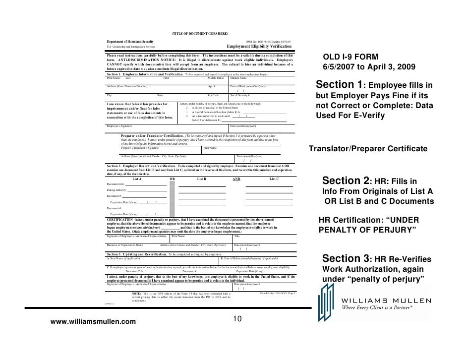 nuts and bolts of filling in the new i 9 form how to fill i9 form