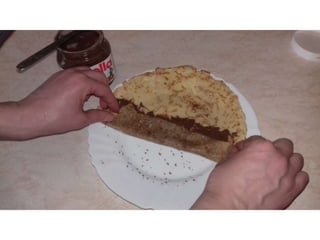 Filling a pancake - work skill