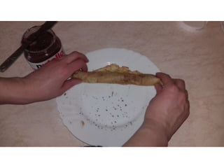 Filling a pancake - work skill