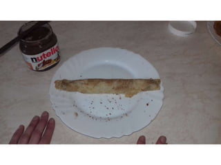 Filling a pancake - work skill