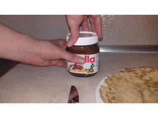 Filling a pancake - work skill
