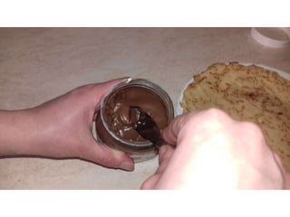 Filling a pancake - work skill