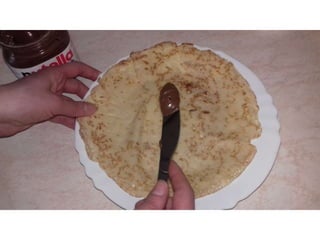 Filling a pancake - work skill