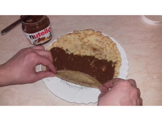 Filling a pancake - work skill