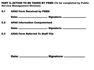 FILLING OF APAS FORM SHANGOMBO (1).pptx for employees | PPTX