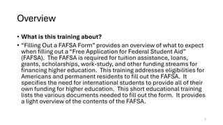 Work Study Example Fafsa Filling Out a FAFSA Form (Street Smarts Reentry Learning) | PDF