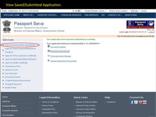 Filling passport application form online | PPT