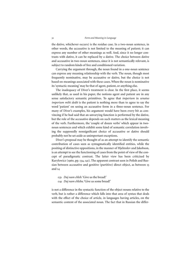 Fillmore case grammar