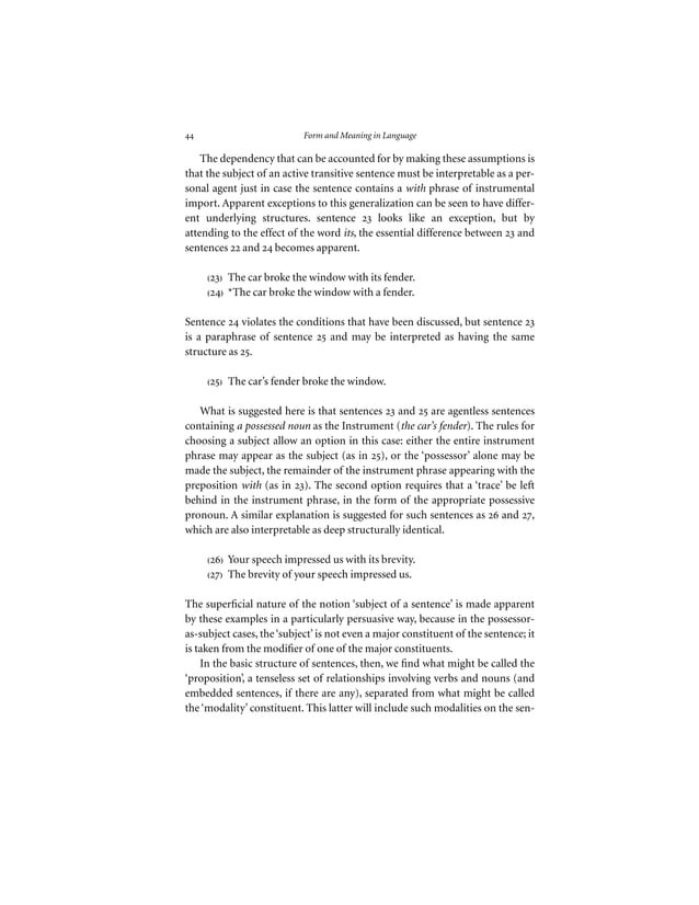 Fillmore case grammar