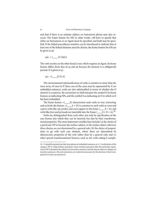 Fillmore case grammar