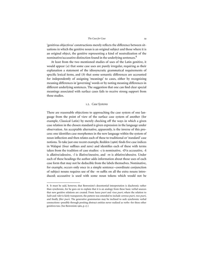 Fillmore case grammar