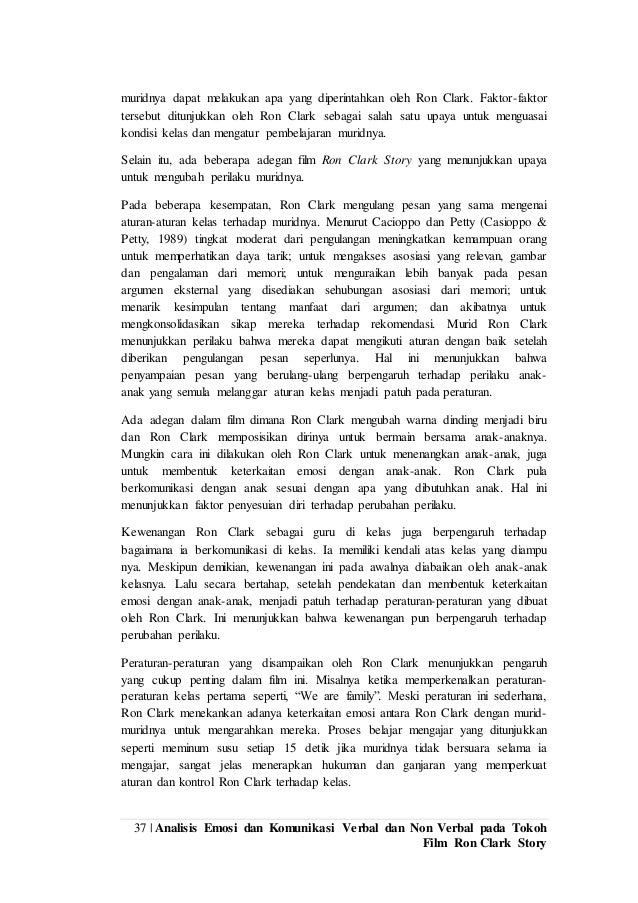 Laporan Observasi Film Ron Clark Story Psikologi Komunikasi