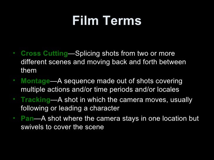 Film Terms