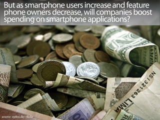 But as smartphone users increase and feature
 phone owners decrease, will companies boost
 spending on smartphone applications?




source: epSos.de - flickr
 