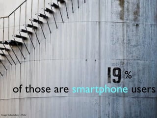 %
            of those are smartphone users

Image: CubaGallery - Flickr
 