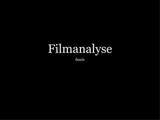 Filmanalyse basis 