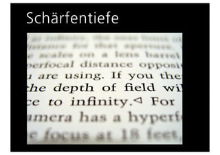 Schärfentiefe
 