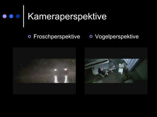 Kameraperspektive Froschperspektive Vogelperspektive  