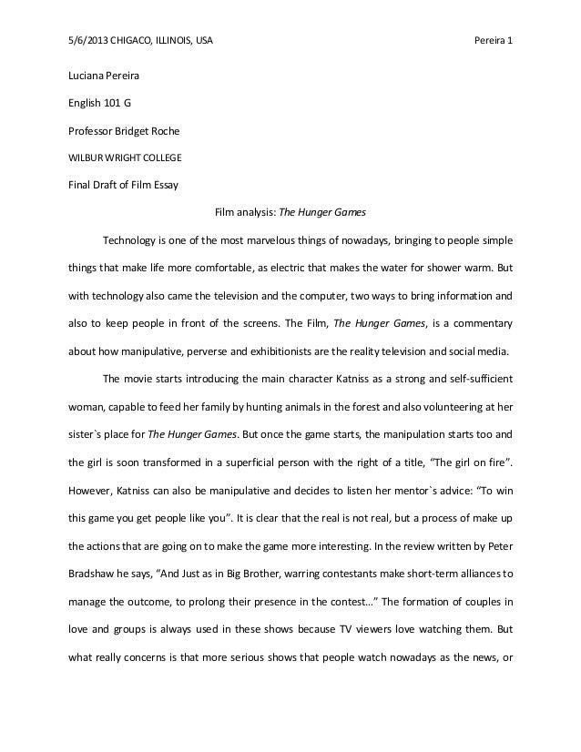 movie analysis essay