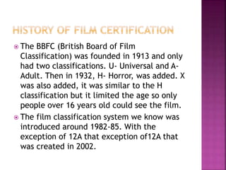 15 Film Classification - Critères de classement — Répertoire des films ...