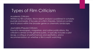 FILM CRITICISM. pptx | PPTX