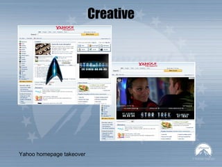 Creative Yahoo homepage takeover 