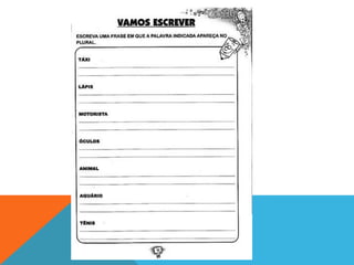 Filme "Rio", carnaval, atividades sing. e plural