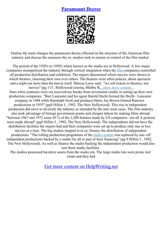 Film Essay Structure | PDF