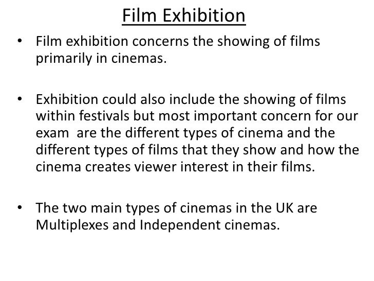 Film exhibition