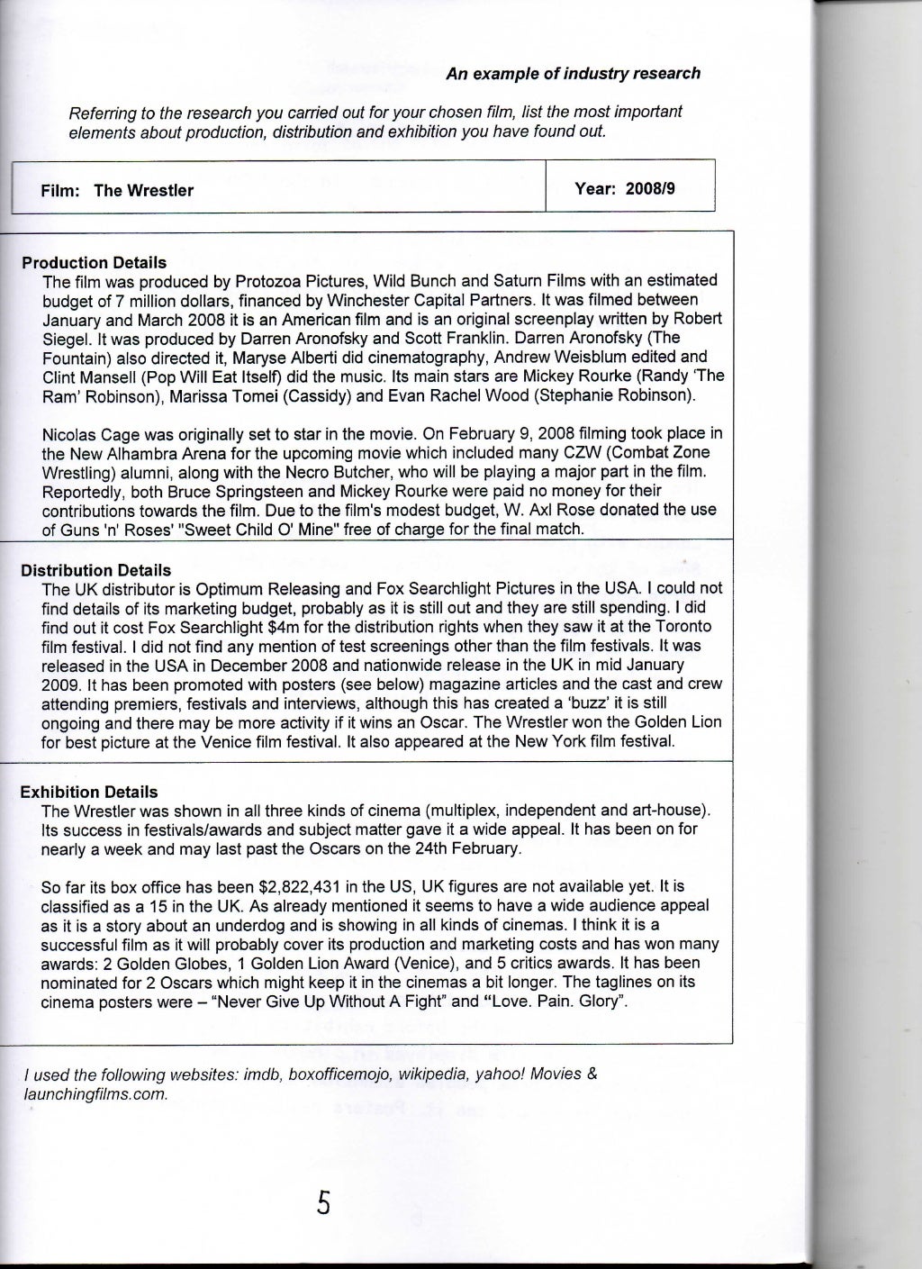 Gcse film studies past papers picture