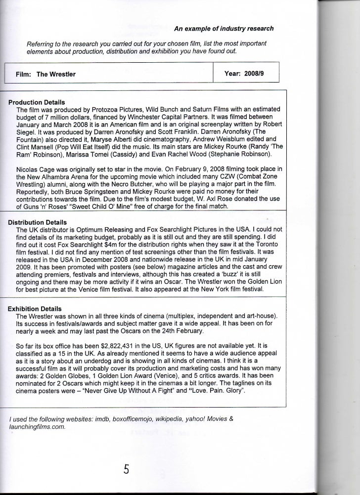Research paper movie