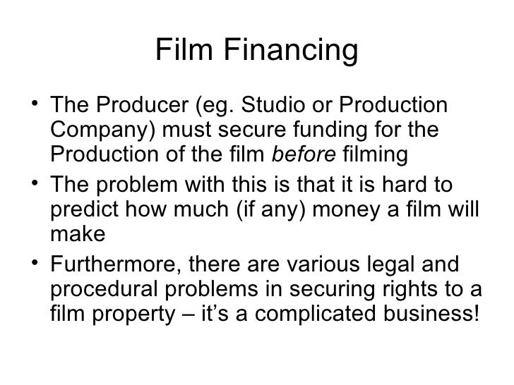 Film finance