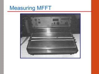 Measuring MFFT
 