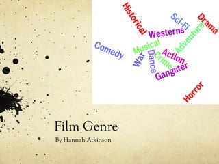 Film Genre
By Hannah Atkinson
 
