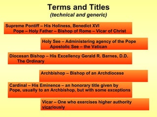 Filmin D S B Church Hierarchy Osborne 2010 March | PPT