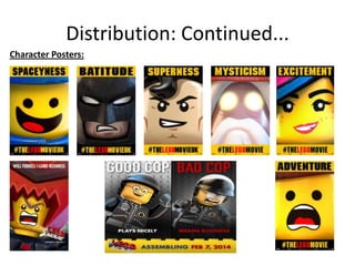 Distribution: Continued...
Character Posters:

 