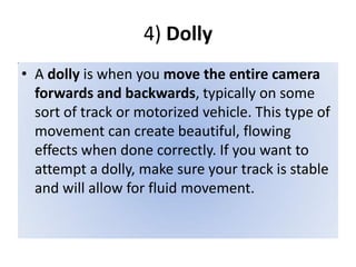 Dolly In Script Film language basic terminology of filmmaking | PDF