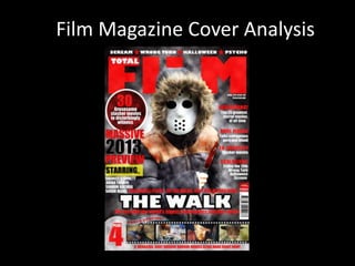 Film Magazine Cover Analysis
 