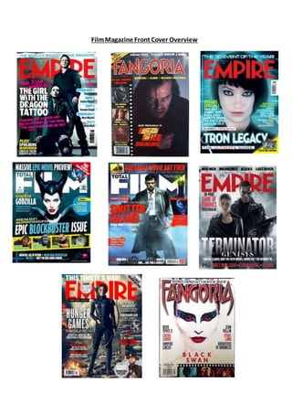FilmMagazine Front Cover Overview
 