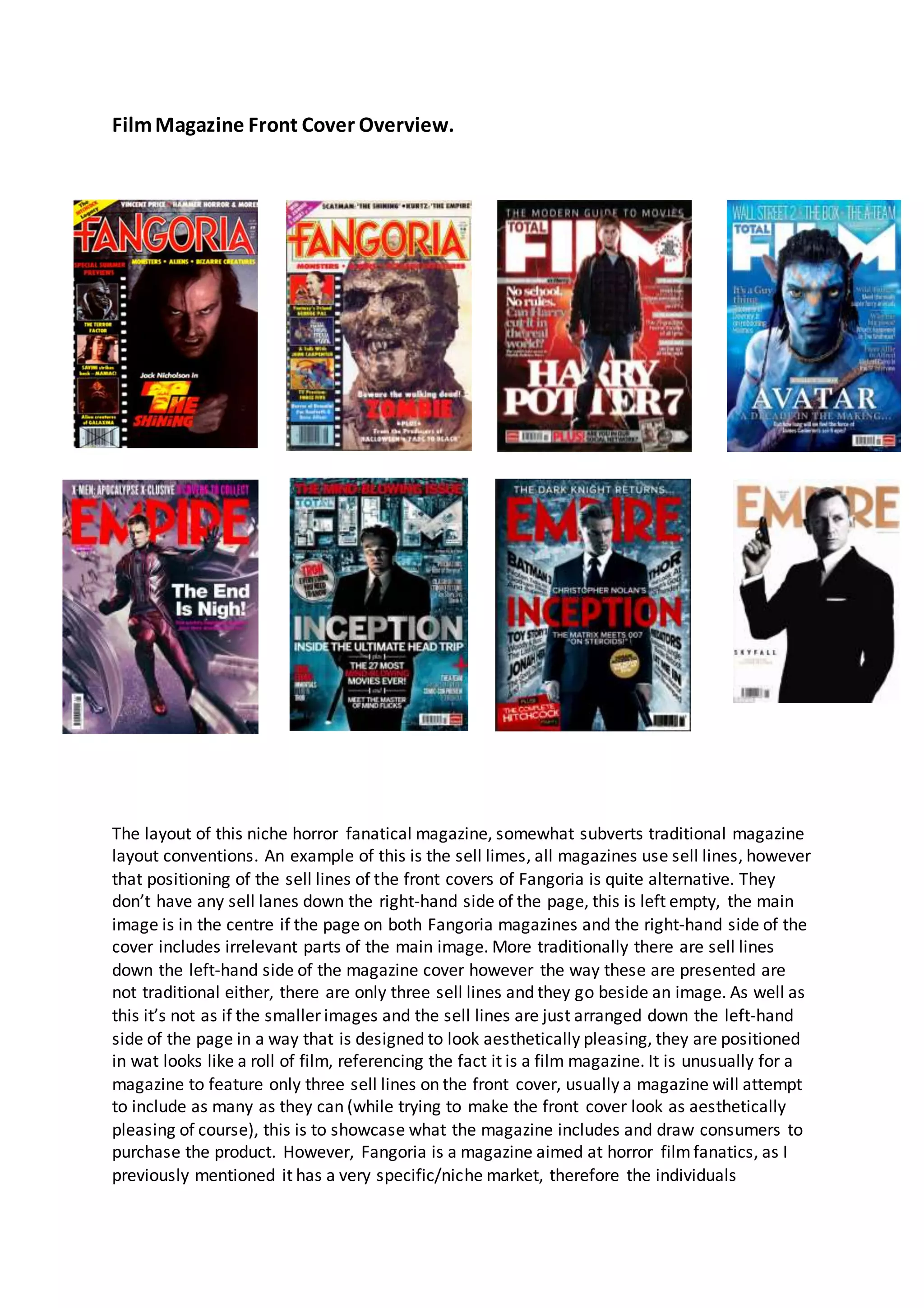 Film Magazine Front Cover 2026.Film Magazine front cover overview | PDF